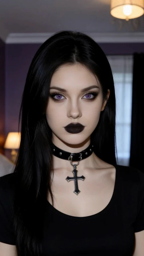 SFW portrait of Darkangel666, a fictional adult profile, age 23